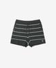 YALE Striped Knit Shorts_Charcoal