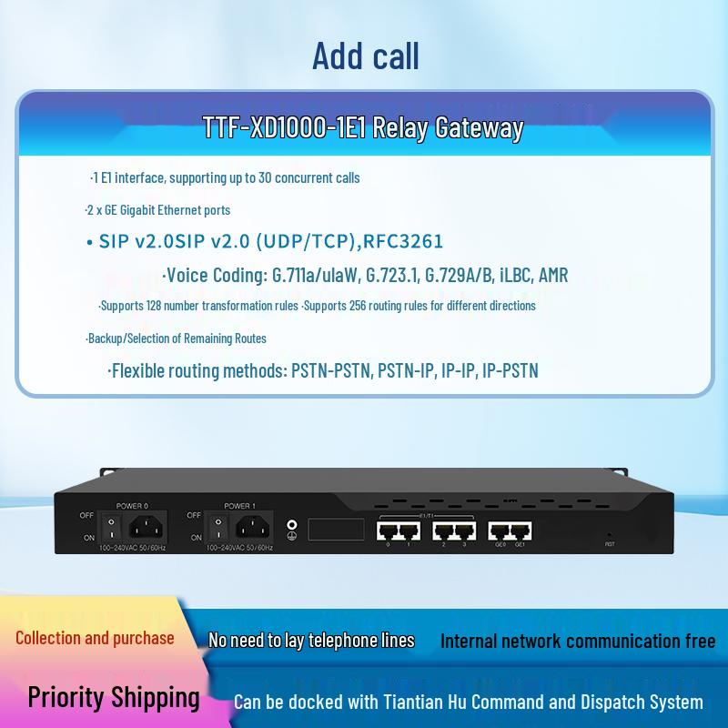 

SIP Voice and Digital Trunk Gateway (CN version)