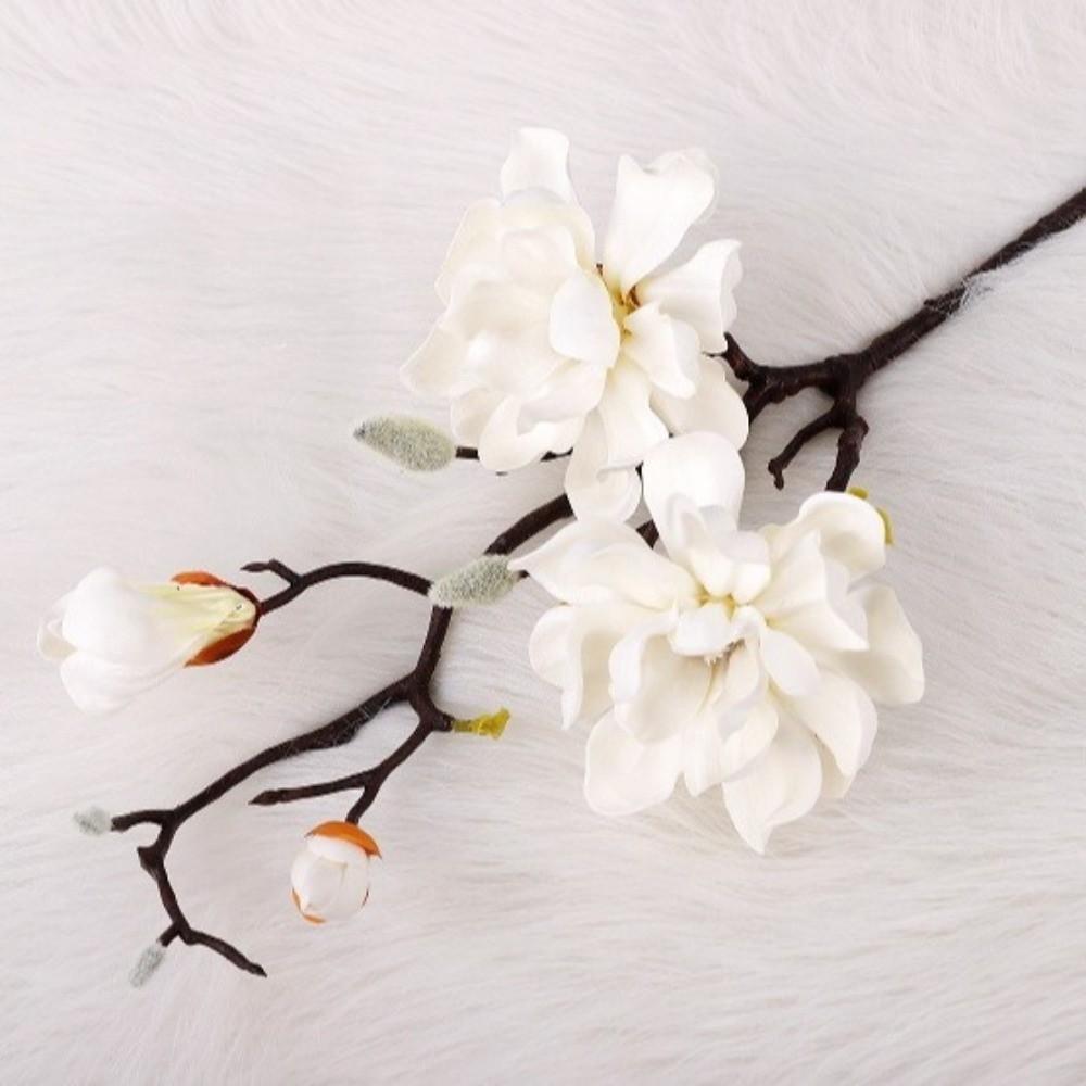 Handmade Artificial Magnolia Flower Real Touch Artificial Orchid Flowers  Home Living Room Decor