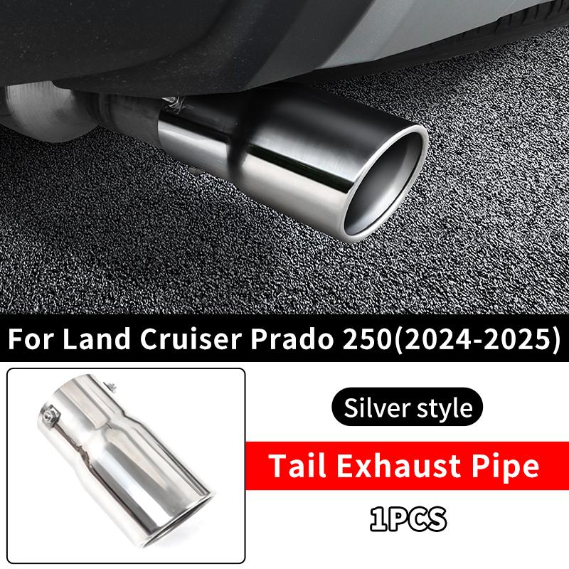 For 2024-2026 Toyota Land Cruiser 250 LC250 Prado 250 Stainless Steel Exhaust Tip Tailpipe Cover Exterior Upgrade Accessories