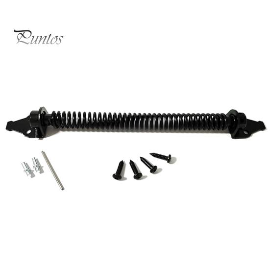 Door Hinge Latch Self Closing Door Spring Adjustable Tension Outdoor Gate Closer Rust-proof Automatic Fence Door Latch for Wooden Heavy Duty Gates