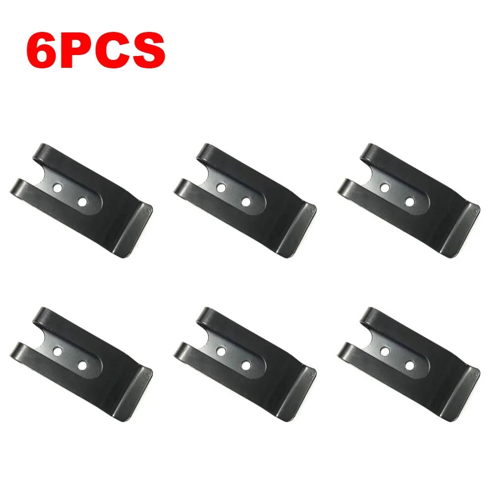 1-10PCS Metal Waist Belt Buckles Sheath Clip Clasp Pocket Wallet Wallet Key Hook Stainless Steel Silver Cash Holder Clips Tool