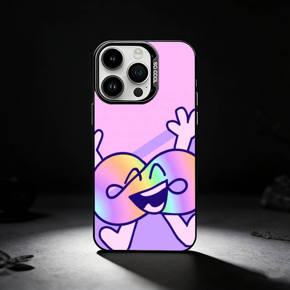 Bfdi B-Battle For Dream Island Phone Case For iPhone 17,16,15,14,13,12,11 Plus,Pro Max,XS,Colored Silver Phone Case