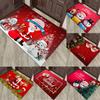 Christmas Santa Snowman Reindeer Pattern Door Mat Festive NonSlip Rug For Front Door Entryway Christmas Party Decor Festival