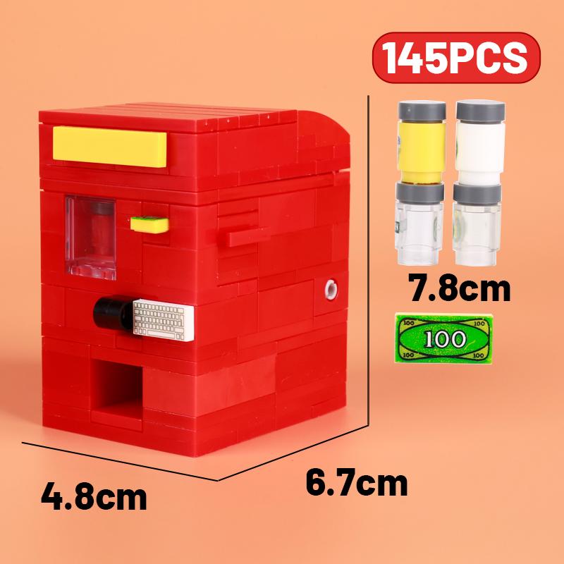MOC Safe Deposit Box Model Building Blocks ATM Vending Machine Diamond Treasure City Police Thief Bricks Toys Boys Children Gift