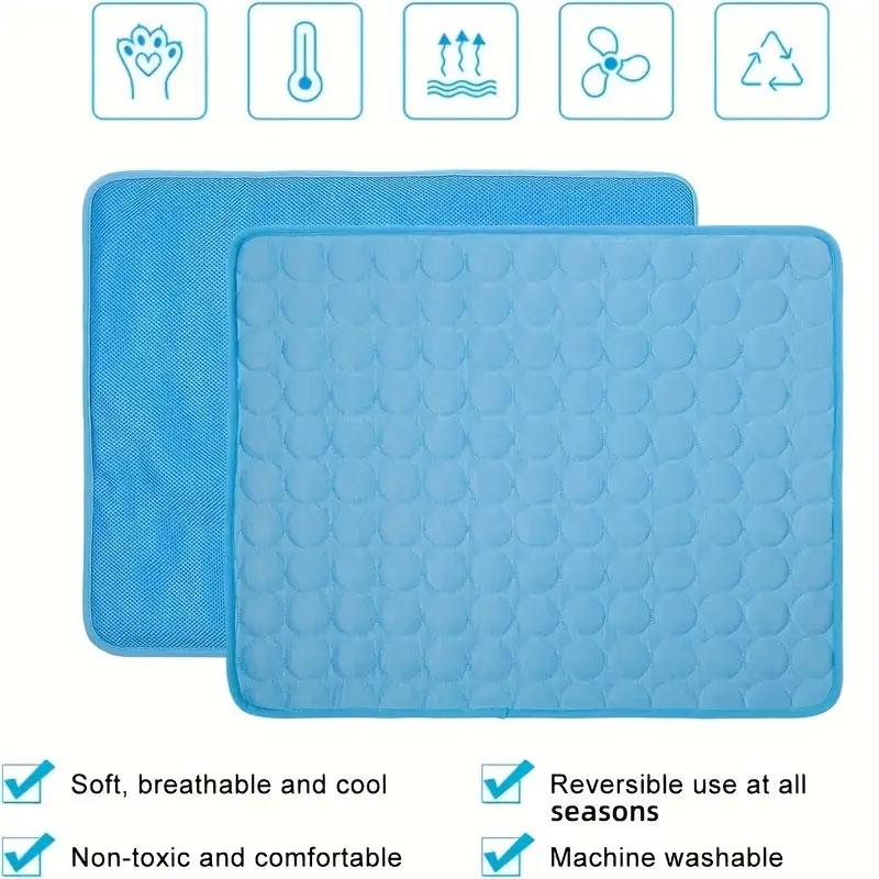 Dogs Self Cooling Mat Pet Cat Cooling Mat and Sleeping Pad for Pets Summer Cool Pads Blanket Washable Ice Silk Breathable Mat