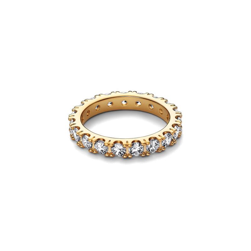 Pandora Sparkling, exquisite, elegant and fashionable ring for women gold 52