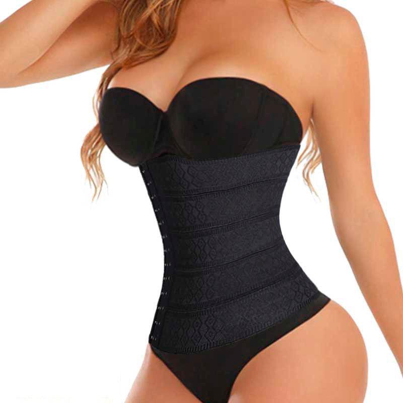 Women Body Shaper Latex Rubber Waist Trainer Cincher Underbust Shapewear Corset
