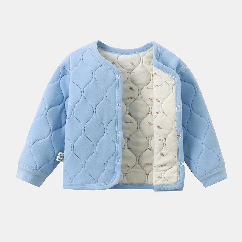 Dziecięca Termiczna Bawełniana Bluzka Warstwowa – Unisex, Idealna na Mundurki Szkolne, Pogrubiona i Ciepła, Doskonała Wewnętrzna Kurtka Bawełniana z Wypełnieniem