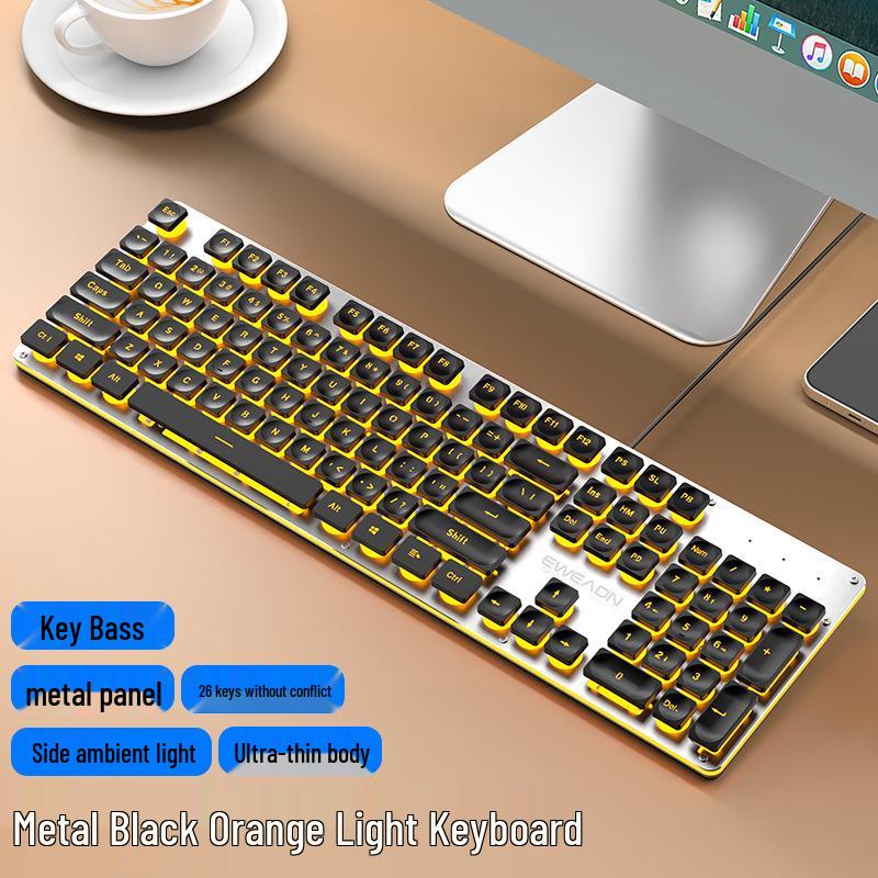 

Pioneer GX710 True Mechanical Feel Keyboard - White Backlit Wired Gaming/Office Keyboard for PC & Laptop