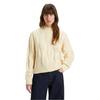 Womens/Ladies Isabel Cable Knit Mock Neck Relaxed Fit Sweater Top