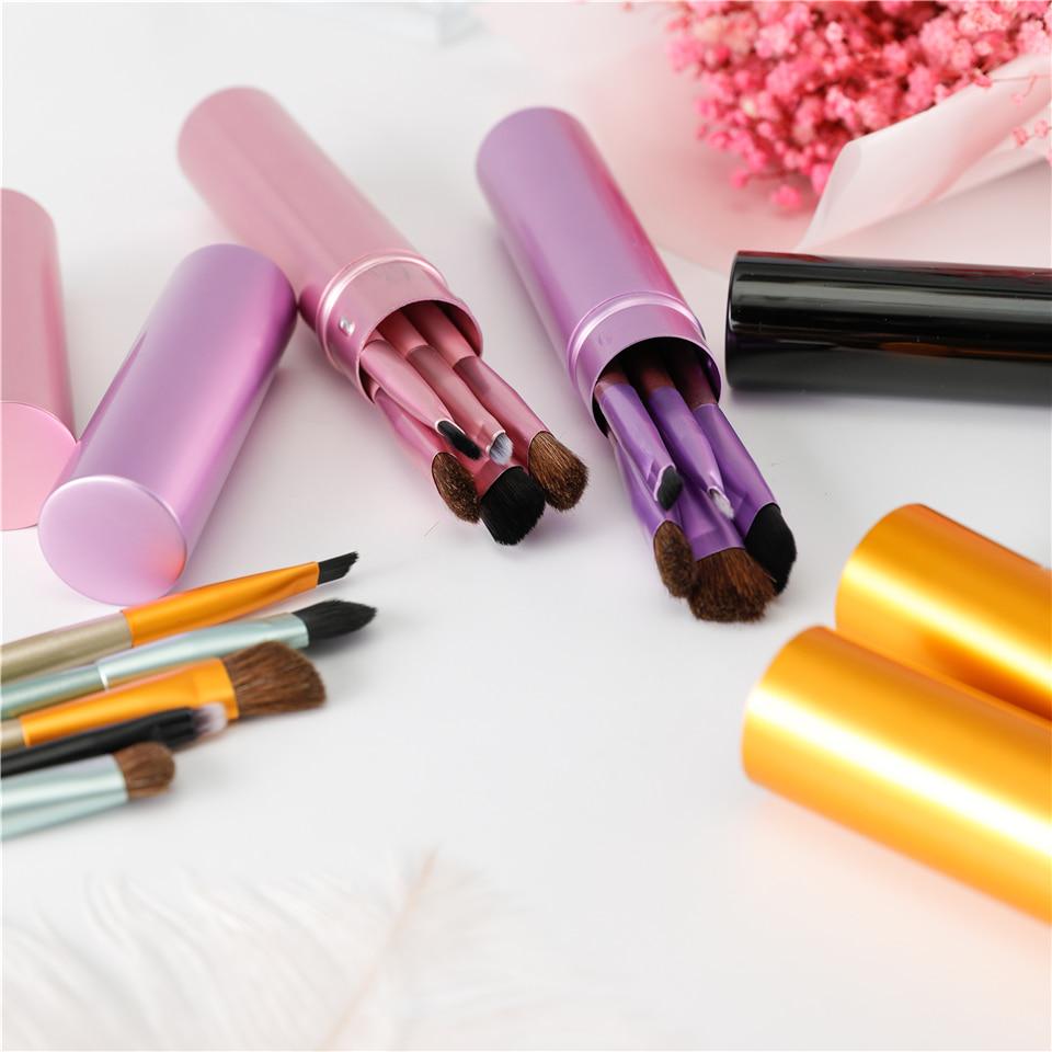 5ks přenosných mini štětců na líčení očí Set Eyeshadow Eyeliner Eyebrow Brush