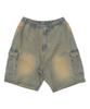 WEGO Easy Denim Cargo Denim Vintage Size Lightly Denim Finish Men's Shorts, Shorts, Pants, Spring/Summer Clothing, Streetwear, Casual, Clothing, Gift,