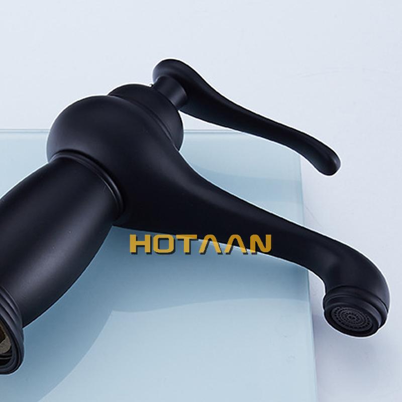 . New Arrival Bathroom Black Basin Faucet Brass Mixer Tap with Ceramic Torneiras Para Banheiro