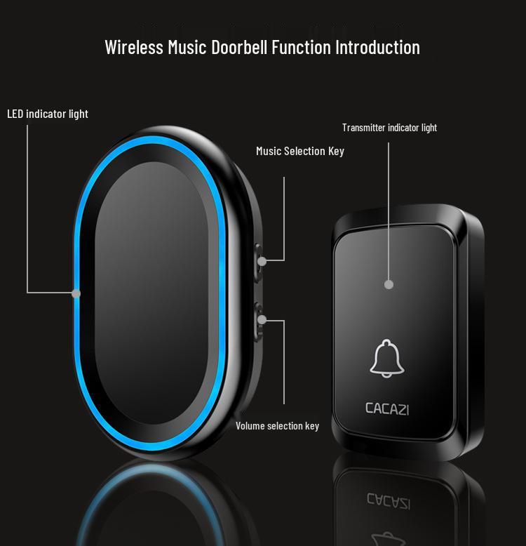 Smart Wireless Home Doorbell, Long-Range, Waterproof, 58 Melodies with Memory