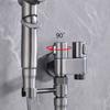 Brass 3-way Filling Angle Valve Wall Mount One Into Two Out Water Toilet Faucet Bidet Sprayer for Bathroom Accessories
