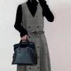 2026 Spring/Autumn Woolen Plaid V-Neck Crossover Vest Dress - Japan/Korea Style