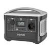 VEVOR Portable Power Station, 600W Solar Generator Power Station, 493Wh LiFePO4 Battery Backup with 7 Output Ports for Home Emergency