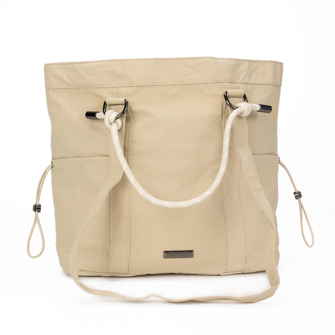 Anta Sports Culture Fashion Simple Drawstring Nylon Shoulder Bag Women bags Khaki 192618142-3 Wood Khaki,One Size