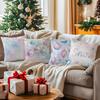 Watercolor Christmas  Cushions Pillowcase Polyester Cushion Cover Throw Pillow Pillowcover Home Car Sofa Decor