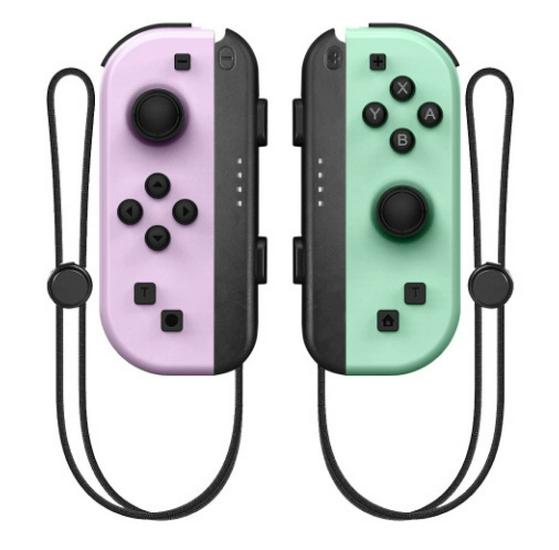 Wireless Bluetooth Joy-Con Controllers with Wake-Up Feature and Wrist Strap, Left and Right Separately for Switch