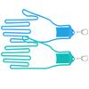 Golf Gloves Stretcher ABS Left Right Hand Golf Glove Keeper Holder Shaper Tool