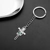 Jeshayuan Ankh Eye of Horus Keychain For Men Stainless Steel Wedjat Eye Keyring Ancient Egypt Symbol of Power Jewelry Gift