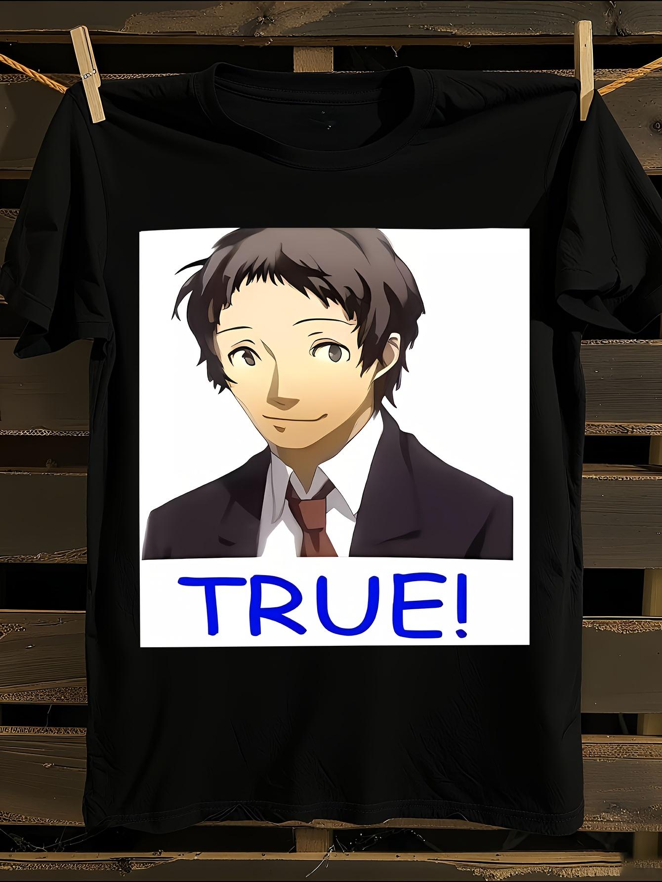 Anime Tshirt Anime Adachi True Face Graphic Tshirt XL