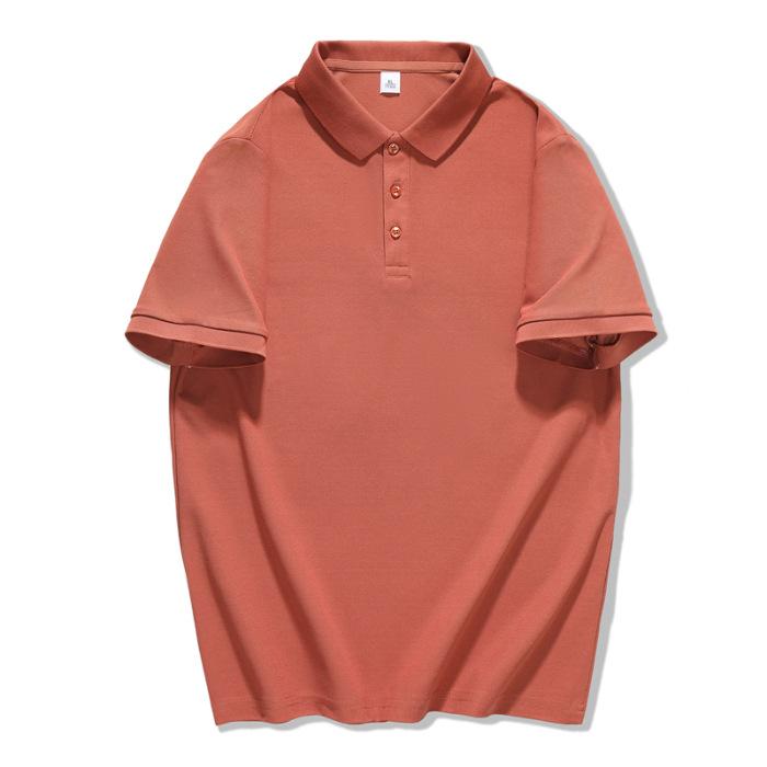 New Summer Polo Shirt Lapel Short Sleeve Loose Button Solid Color Top Short Sleeve