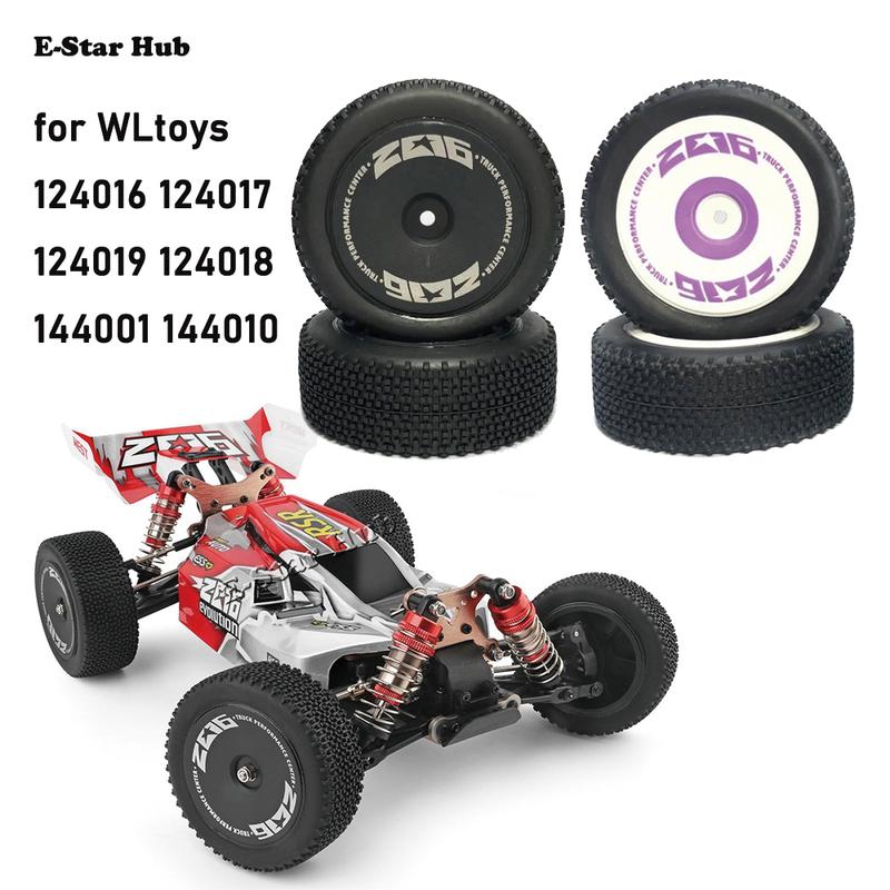 RC Car Wheels Orginal Tires for WLtoys 124016 124017 124019 124018 144001 144010 Remote Control Car Upgrade Parts Rubber Tyre