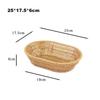 Multistyles Imitation Rattan Fruit Plate Retro Woven Multipurpose Storage Rattan Woven Tea Tray Picnic Snacks Sundry Baskets