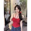 Summer New Spice Girl Style Lace Polka Dot Small Suspender Vest Women's Design Sense Inside Beautiful Back Versatile Top