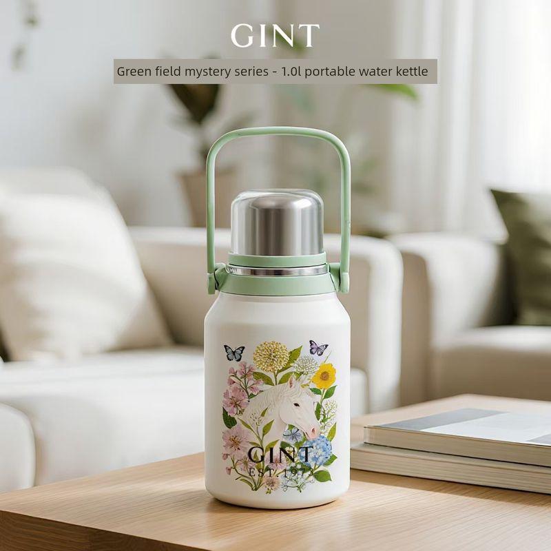 New Style Large-Capacity Thermos Cup for Students, High-Looking Outdoor Portable Anti-Fall Filter Tea Brewing Kettle Cup for Girls