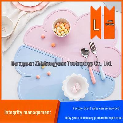 Silicone Children's Placemat & Pet Mat - Heat Resistant, Oil-Proof Cloud Design