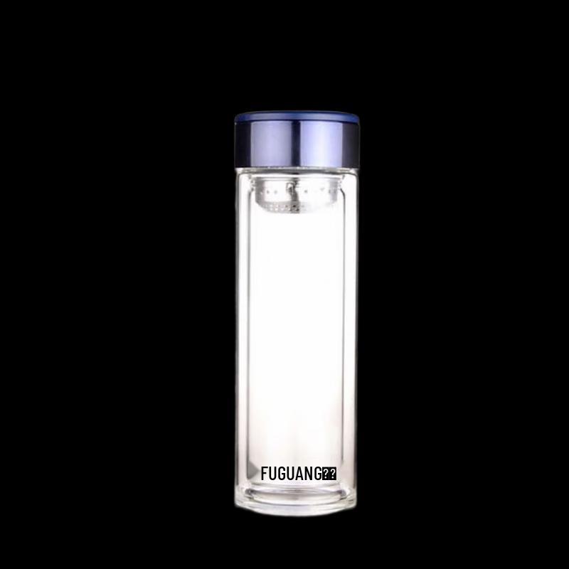 Fuguang Double Wall Insulated Glass Tea Infuser Bottle