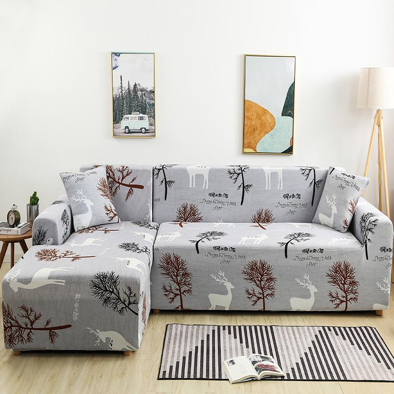 Elastic All-Inclusive Non-Slip Sofa Cover Sofa Slipcover Solid Color