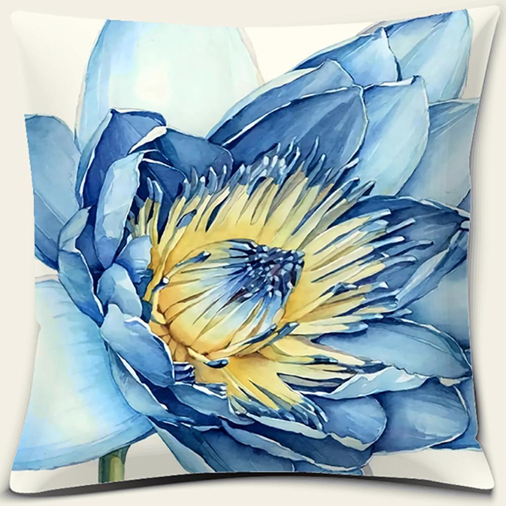 

Наволочка с принтом цветов и птиц, квадратная наволочка, украшение для дома и офиса, наволочка, чехол для подушки 45x45cm