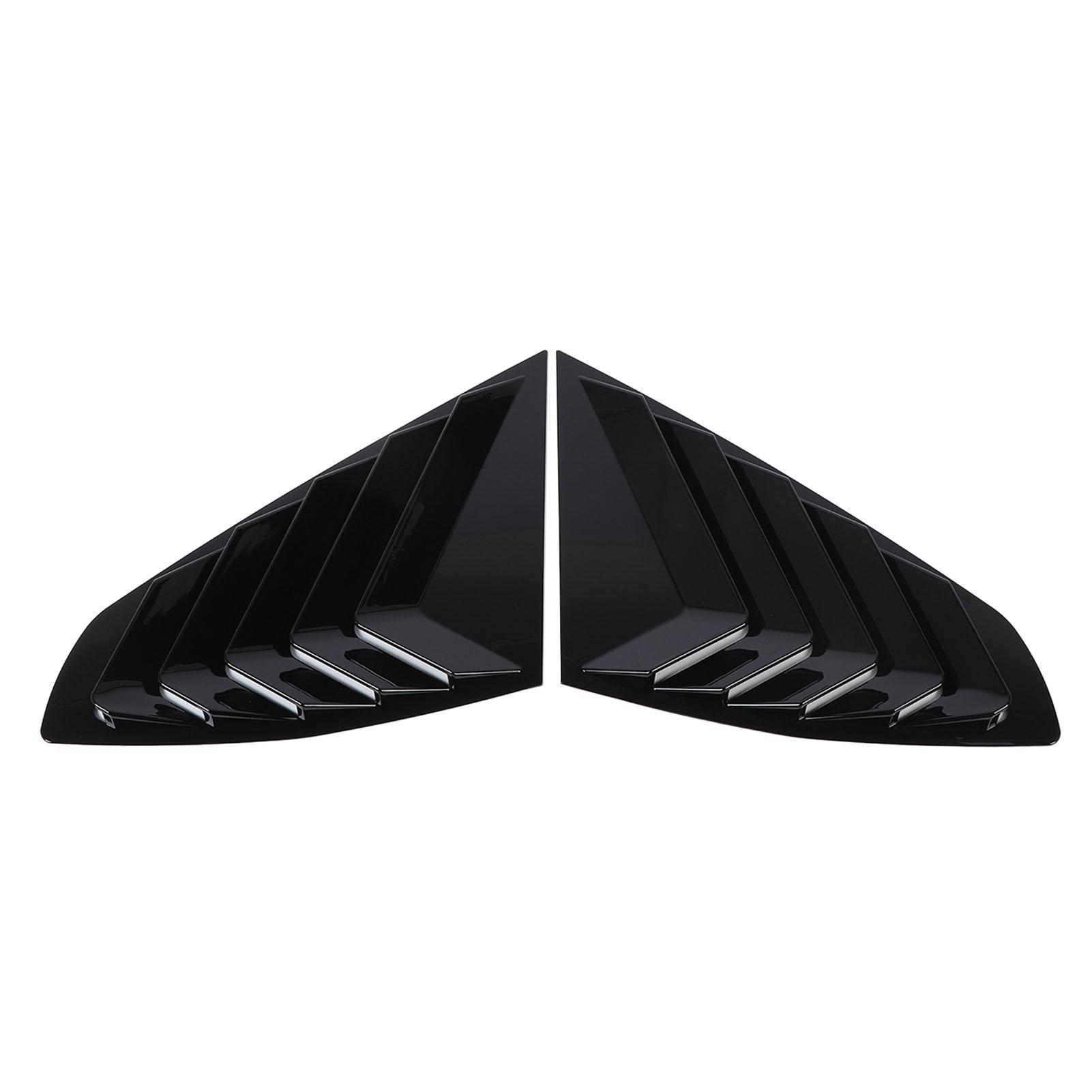 

2PCS Rear Side Window Louvers Racing Vent Scoop Shades Cover Blinds for 4 Series 6 Gran 2020 to 2024