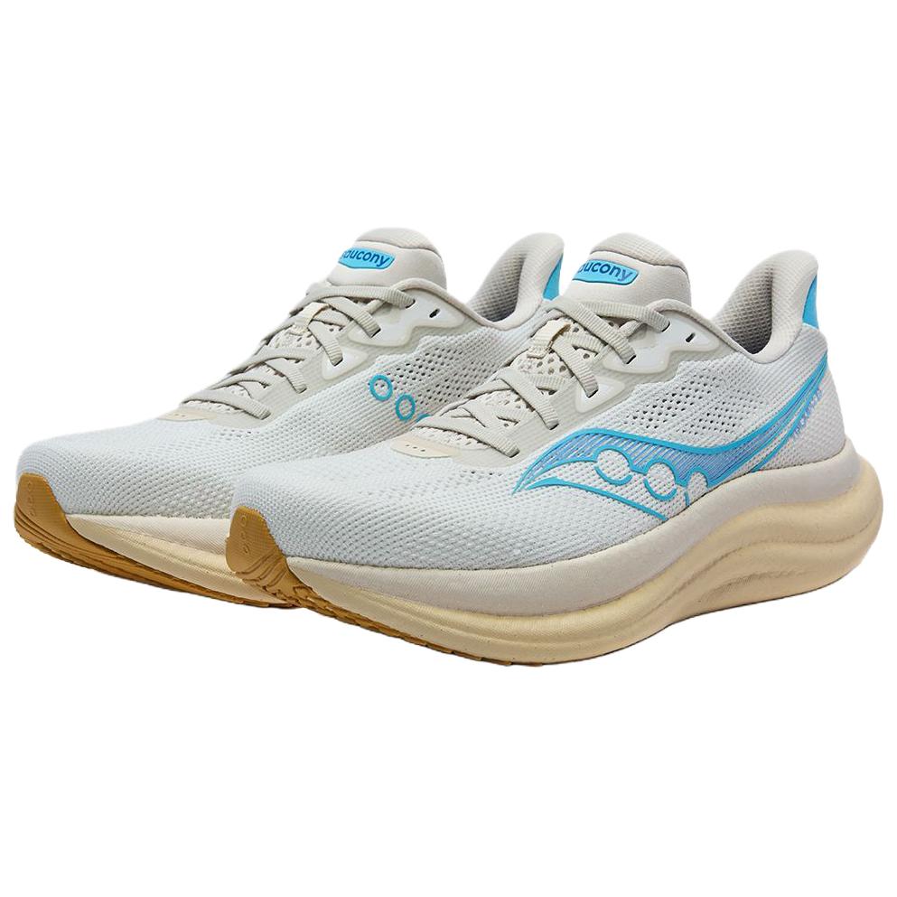 SAUCONY Triumph 23 Versatile Comfortable Cushioning Rebound Low-Top Running Shoes Unisex Running Shoes Gray Blue S31023-552