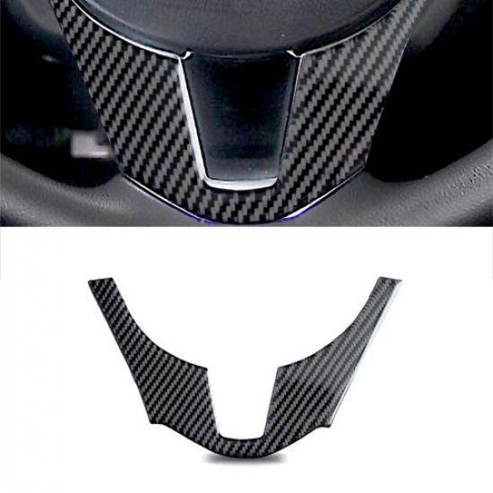 Carbon Fiber Car Interior Steering Wheel Chin Cover For Mazda 3 Axela 2014-2018