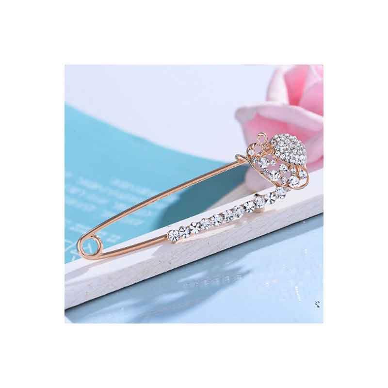 Fashion Women Crystal Rhinestone Pins  Brooches Butterfly Corsage Jewelry