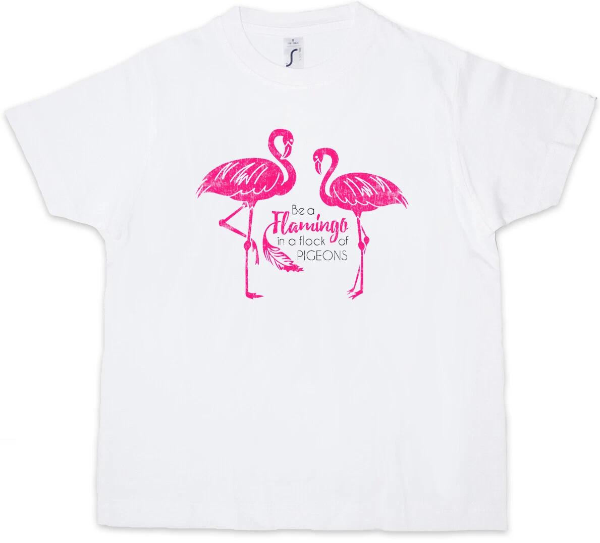 

BE A FLAMINGO Kids Boys T-Shirt Love Princess Flamingos Wildlife Fairies- 100