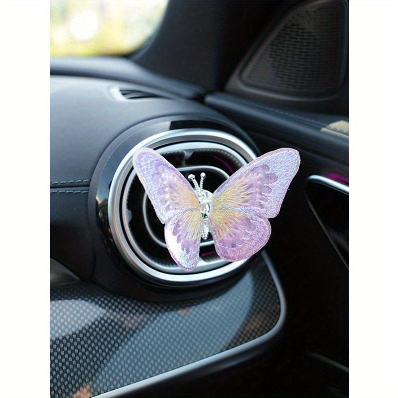 1pc Embroidered Butterfly Car Air Conditioning Vent Decoration That Moves