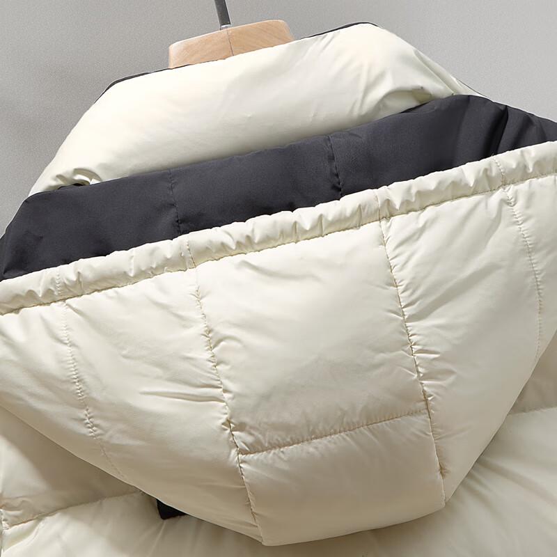 Silbaisha Women's Short Detachable Hooded Down Jacket