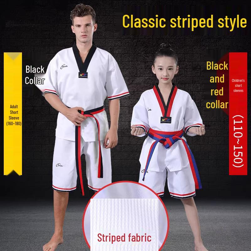 Taekwondo Uniform for Adults & Children: Pure Cotton Dobok for Beginners, Students, Coaches, Men & Women.