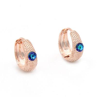Fashion Colorful Crystal Drop Earrings For Women Girl Wedding Party Jewelry Rose Gold Color Eardrop Gift
