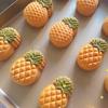 50g Plastic Material Mooncake Moulds Mooncake Stamps Cute Pineapple Shaped DIY Mooncake Gadgets for Mid-Autumn Festival