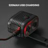 2 In 1 Bicycle Horn Light Rechargeable USB Charging LED Bicycle Light MTB Mountain Road Bike Front Lamp Cycling Equipment