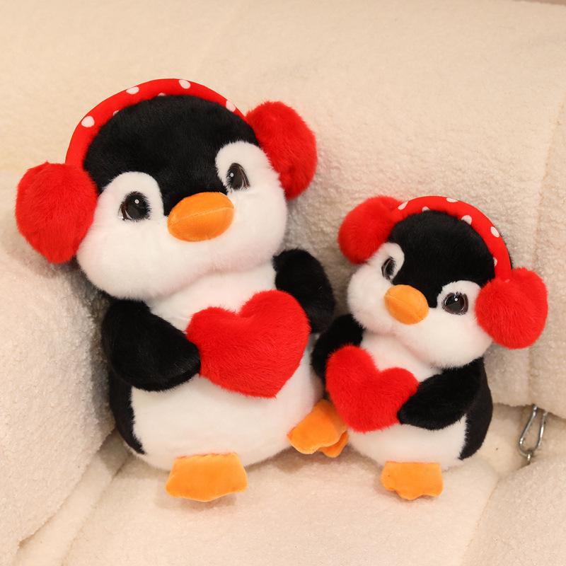 Cartoon Plush Doll with Headphones: Heartwarming Companion for Girls