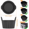 Silicone Basket Muffin Cup Mold Air Fryer Oven Baking Tray Pizza Fried Chicken Basket Silicone Molds for Airfryer Microwave Oven